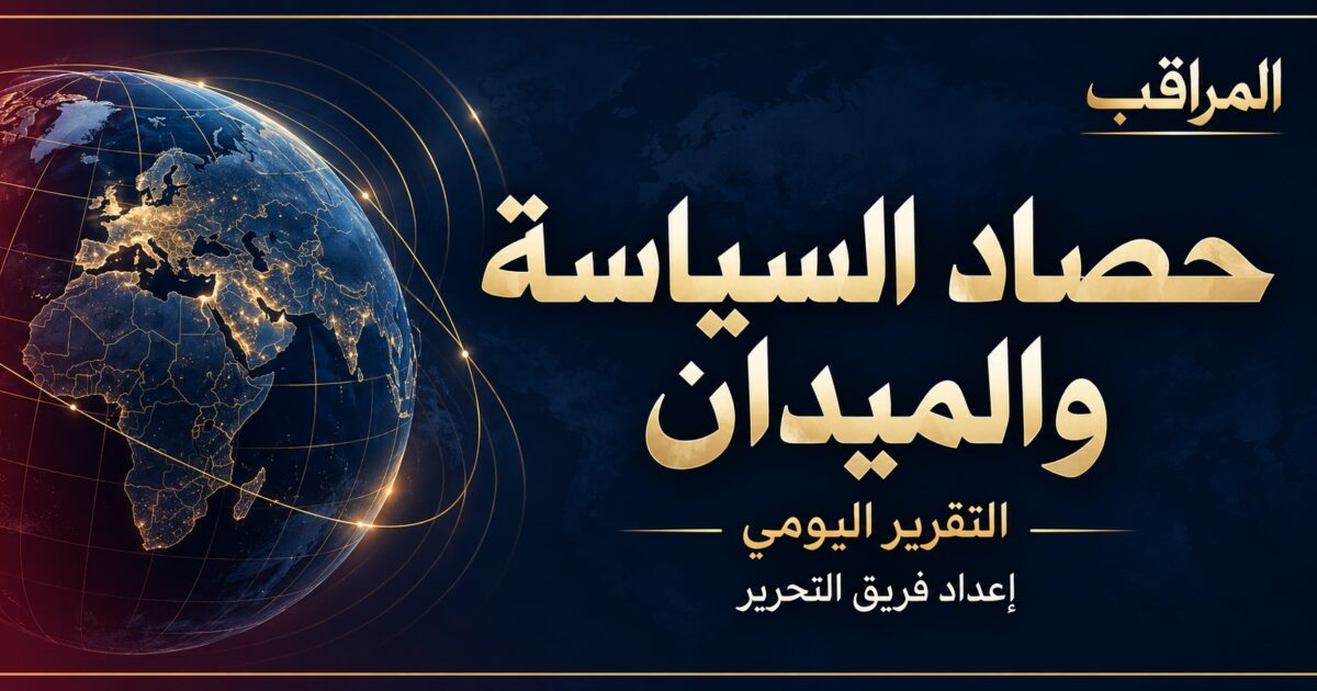 حصاد السياسة والميدان | التقرير اليومي – موقع المراقب